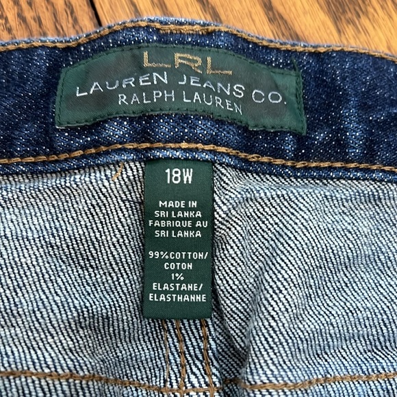 Lauren Jeans Co. Ralph Lauren Classic MidCalf Blue Denim Cropped - Picture 3 of 11
